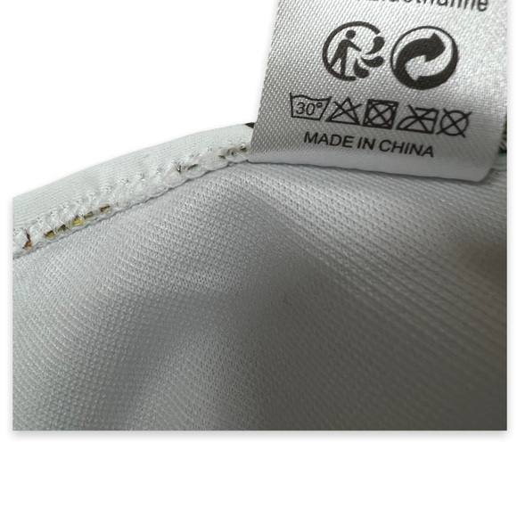 NEW White Pineapple Print Bikini Bottoms Women’s Size XS Swimwear Bathing Suit - Picture 4 of 5